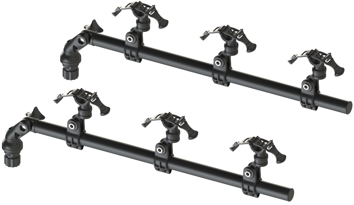 Rod rack for three rods (pair) 15 3/4 inches