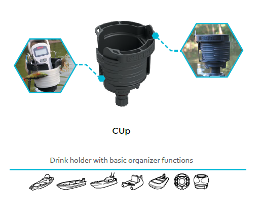 Cup Holder with Basic Organizer Functions